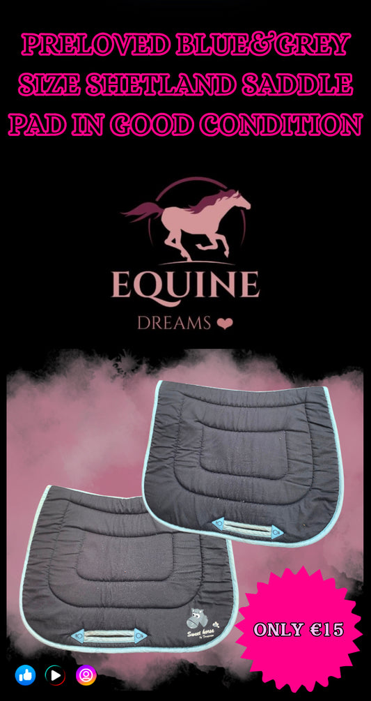 ✨ Preloved Thick Saddle Pad – Size Shetland ✨
