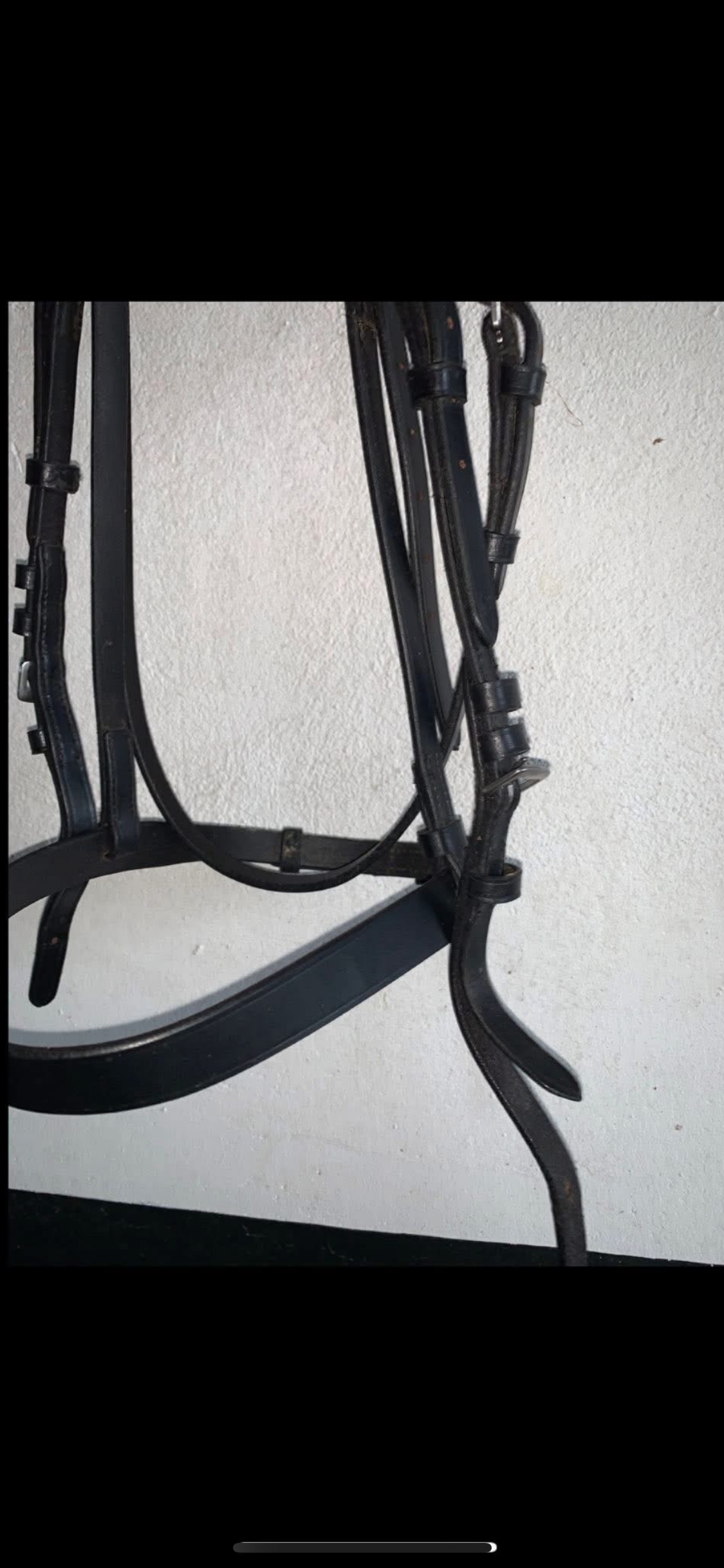 🖤✨ Like New Black Soft Leather Show/Hunt Bridle – Size Cob ✨🖤