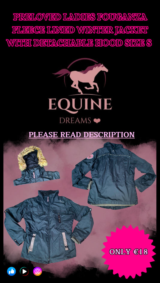 ✨ Preloved Fouganza Winter Jacket – Ladies Size Small ✨