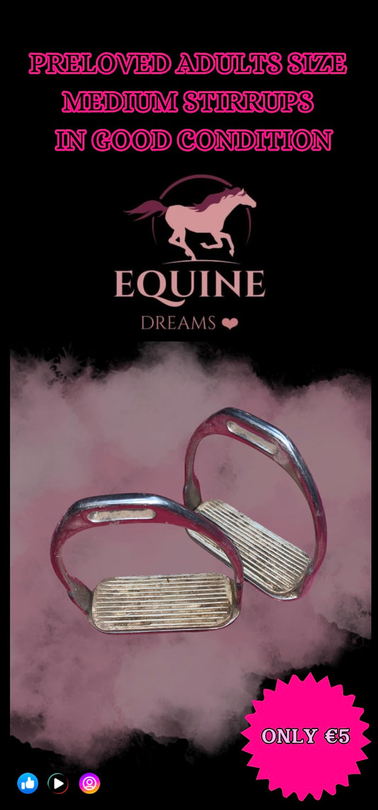 โจ Preloved Adult Stirrups โ Size Medium โจ