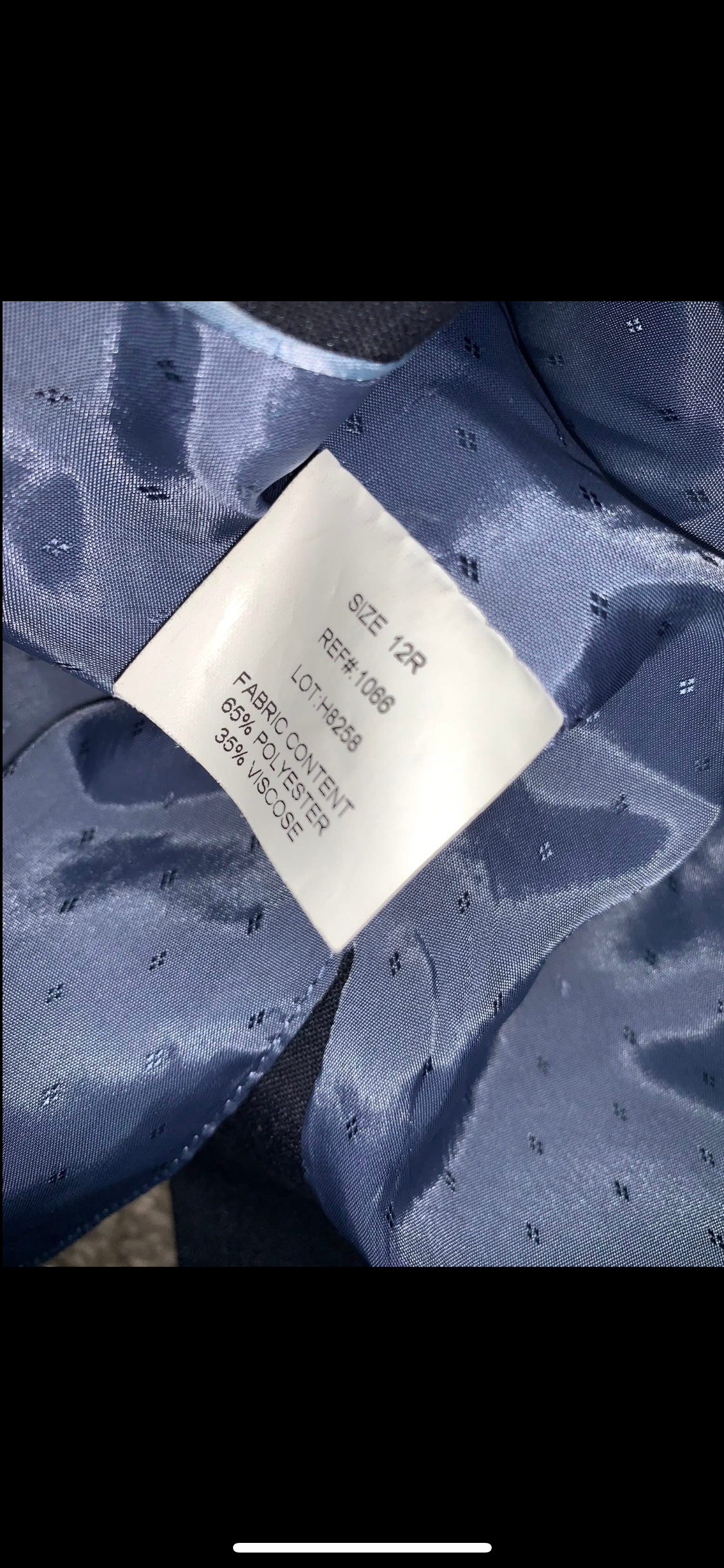 ✨ Preloved Kids Navy Check Show/Hunt Jacket – Size 12yrs ✨