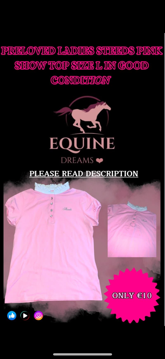 ✨ Preloved Ladies Steeds Show Top – Size Large ✨