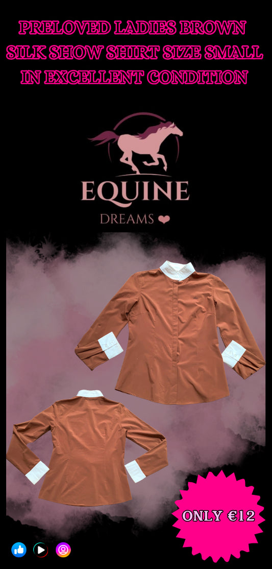 ✨ Set of 3 Matching Silk Show Shirts – Ladies Size Small ✨