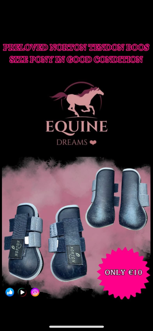 ✨ Preloved Tendon Boots – Size Pony ✨