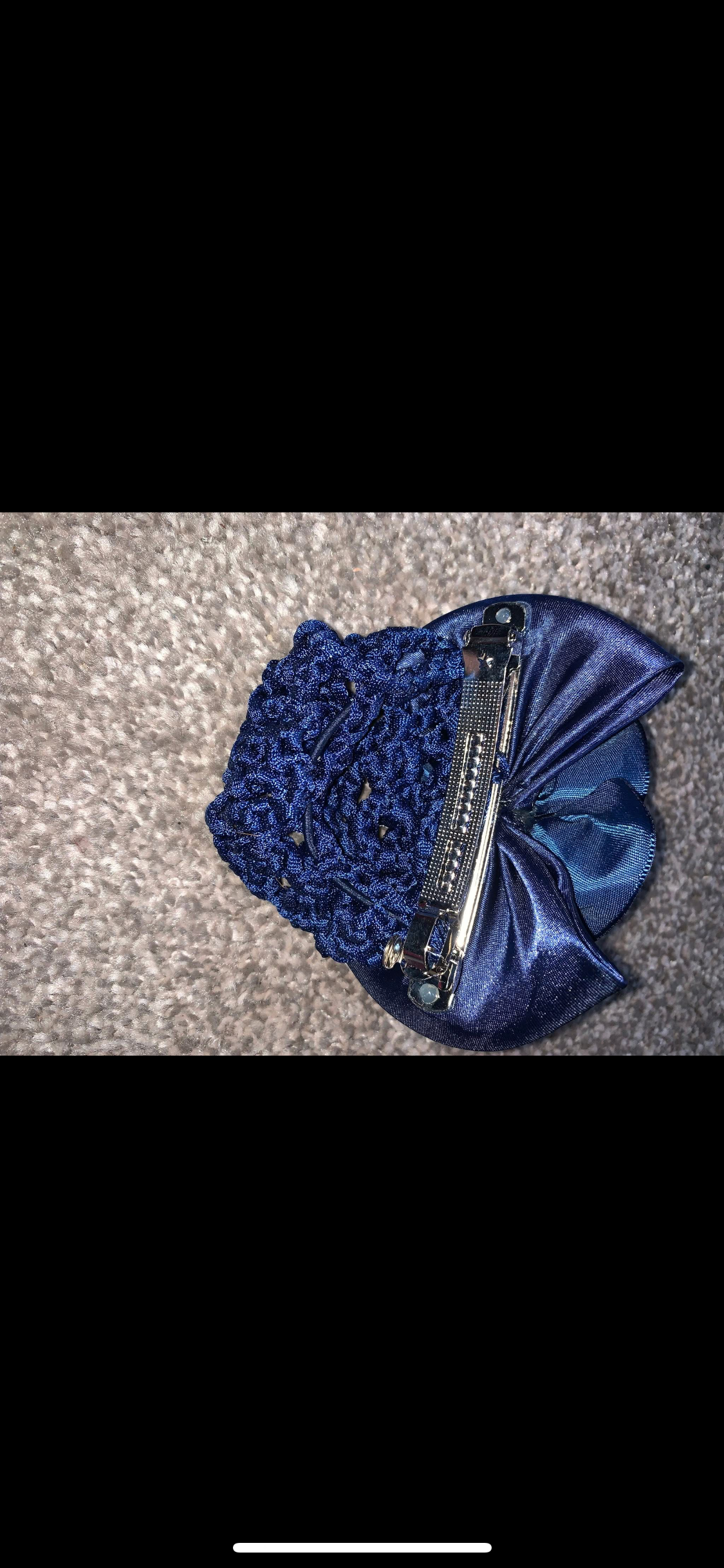 ๐ Brand New Hair Bow Clips with Hair Nets โ Rhinestone Design ๐