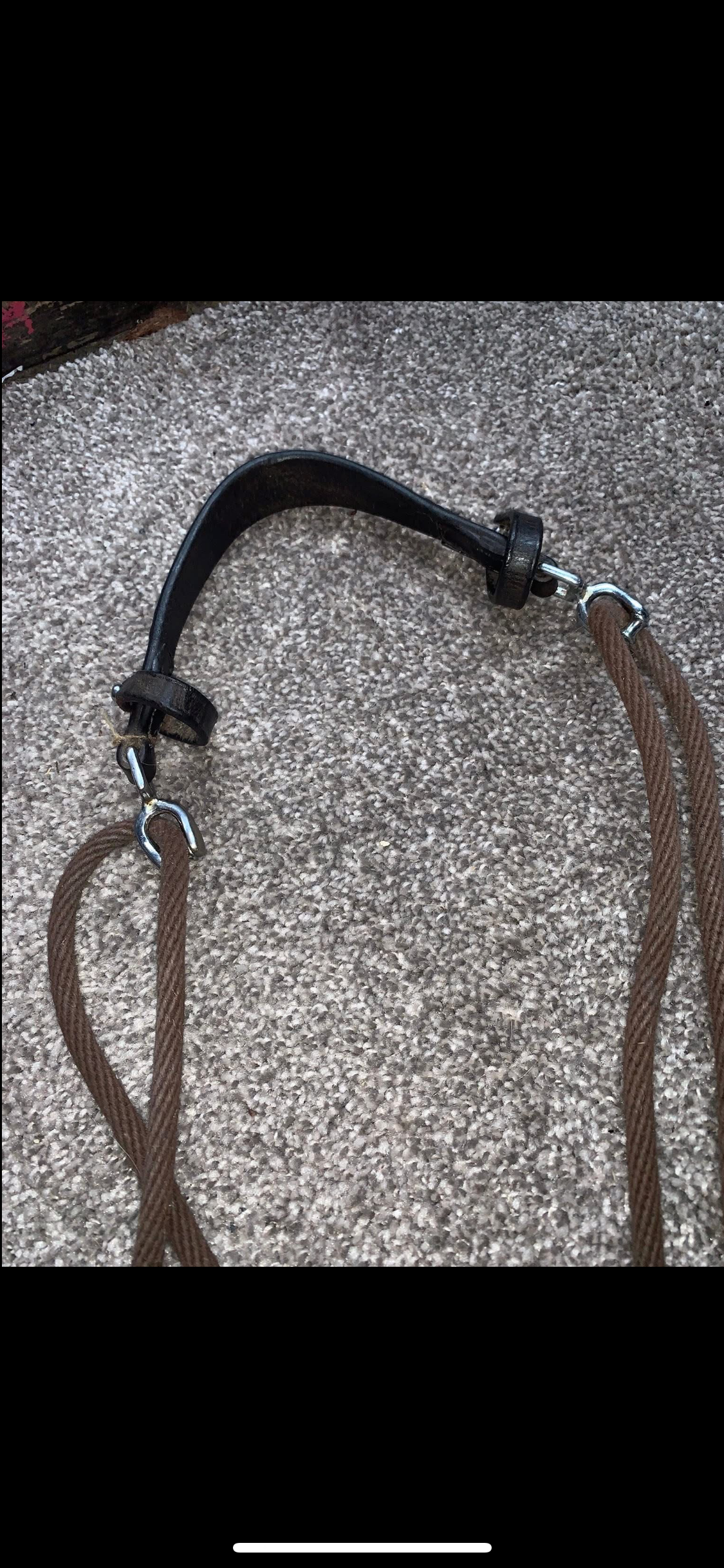 ✨ Preloved Brown Leather Chambon – Size Pony ✨