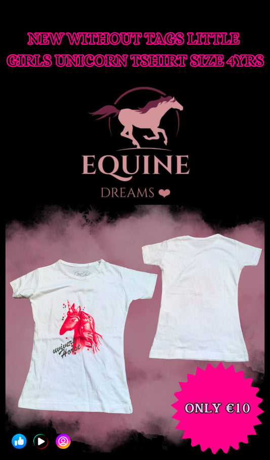 ✨ Beautiful Unicorn T-Shirt – Size 4yrs ✨