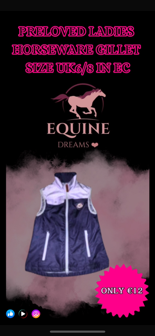 ✨ Preloved Ladies Horseware Gilet – Size UK6/8 ✨