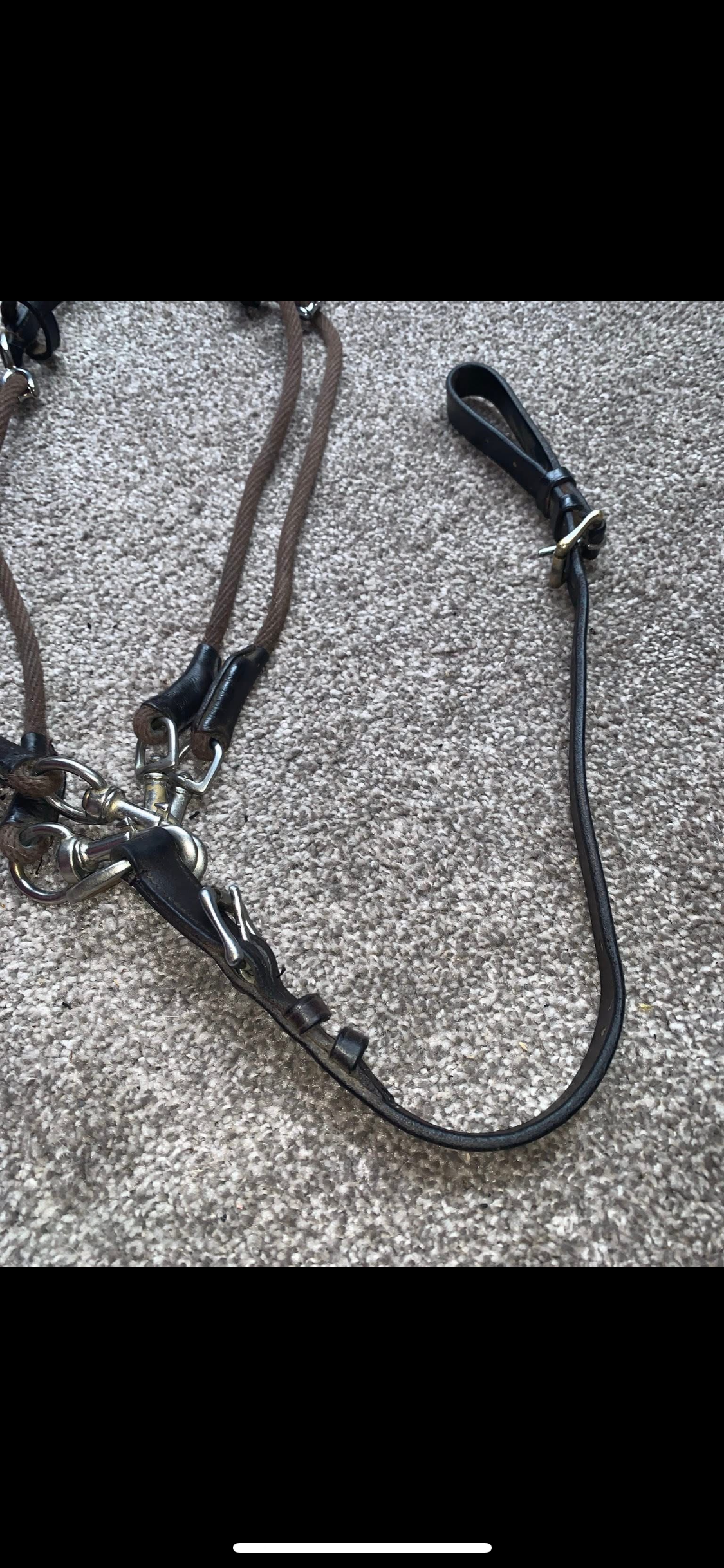 ✨ Preloved Brown Leather Chambon – Size Pony ✨