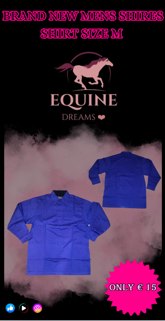 ✨ Brand New Men’s Dark Blue Shires Shirt – Size M ✨