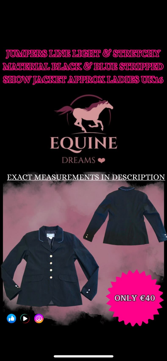 ✨ Beautiful Lightweight Stretch Show Jacket – Approx. Size UK 16 ✨