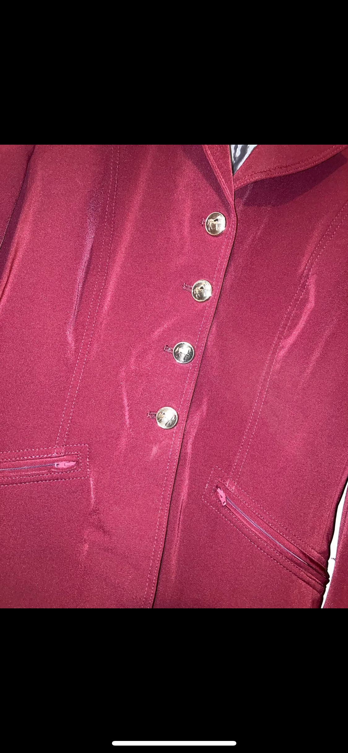 ✨ Stunning Wine Red Ladies Show Jacket ✨