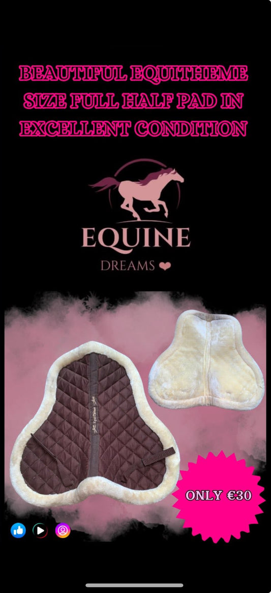 🤎 Beautiful Brown EquiTheme Half Pad – Size Full 🤎