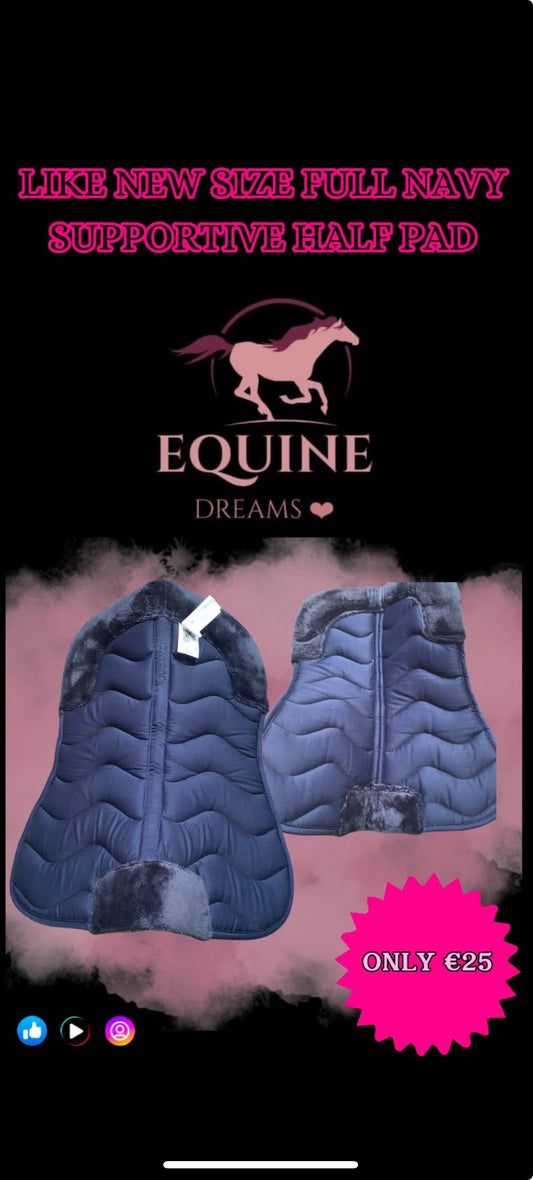 🧵 Like New Navy Supportive Half Pad – Size Full 🧵