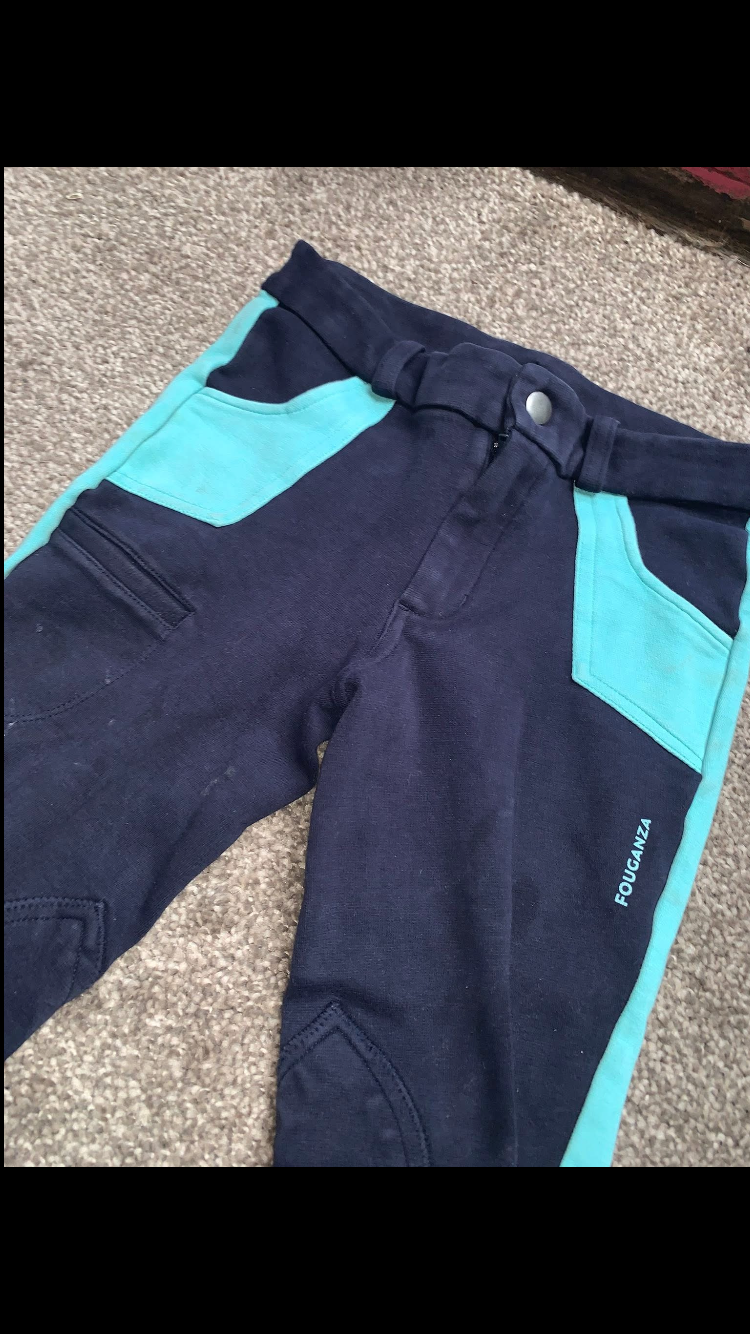 ✨ Preloved Kids Navy & Aqua Jods – Size 10yrs ✨