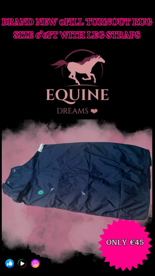 ๐ Brand New Navy 0 Fill Turnout Rug โ Size 6โ6ft ๐