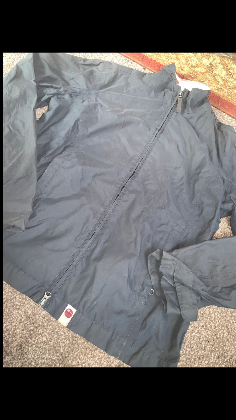 ✨ Preloved Ladies Geologic Rain Coat – Size XL Tag (Fits UK10/12) ✨