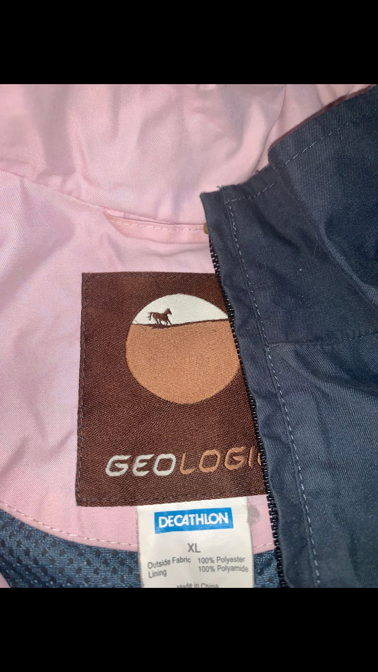 ✨ Preloved Ladies Geologic Rain Coat – Size XL Tag (Fits UK10/12) ✨