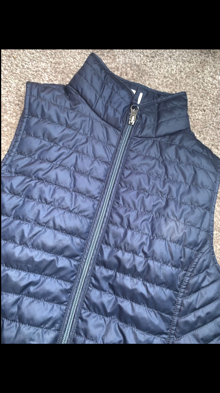 🦺 Like New Ladies Navy Waterproof Lightweight Gilet – Size XXS (UK6/8) 🦺
