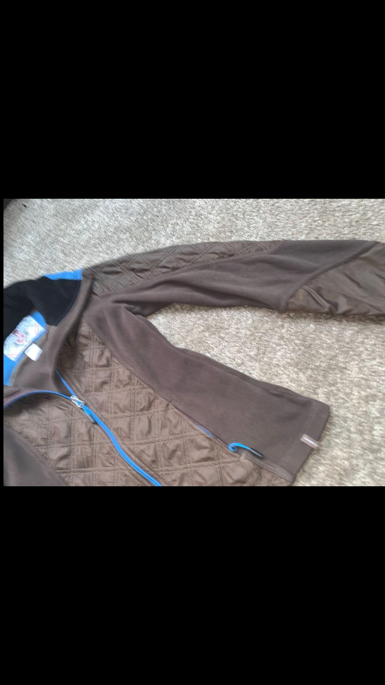 🧥 Preloved Ladies Brown Fleece Jacket – Size XS (Approx. UK6/8) 🧥