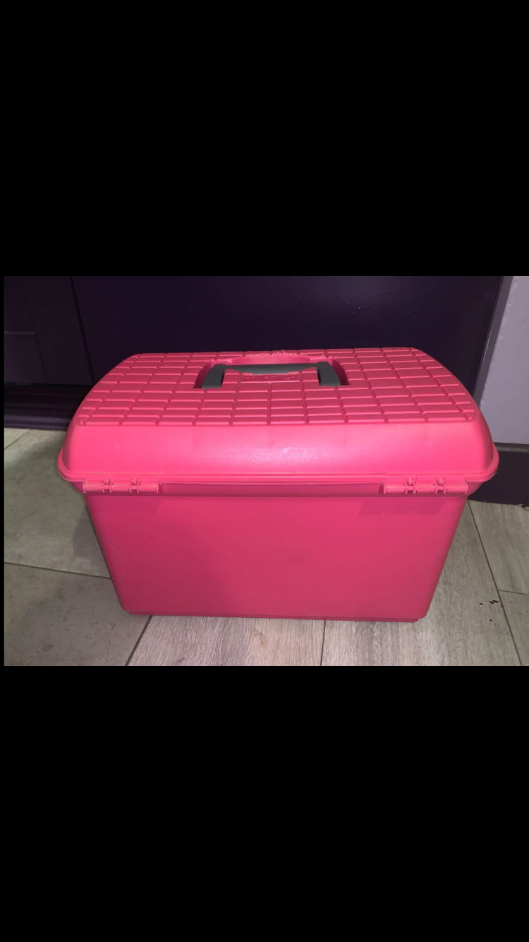 🪣 Like New Pink Large Grooming Box 🪣