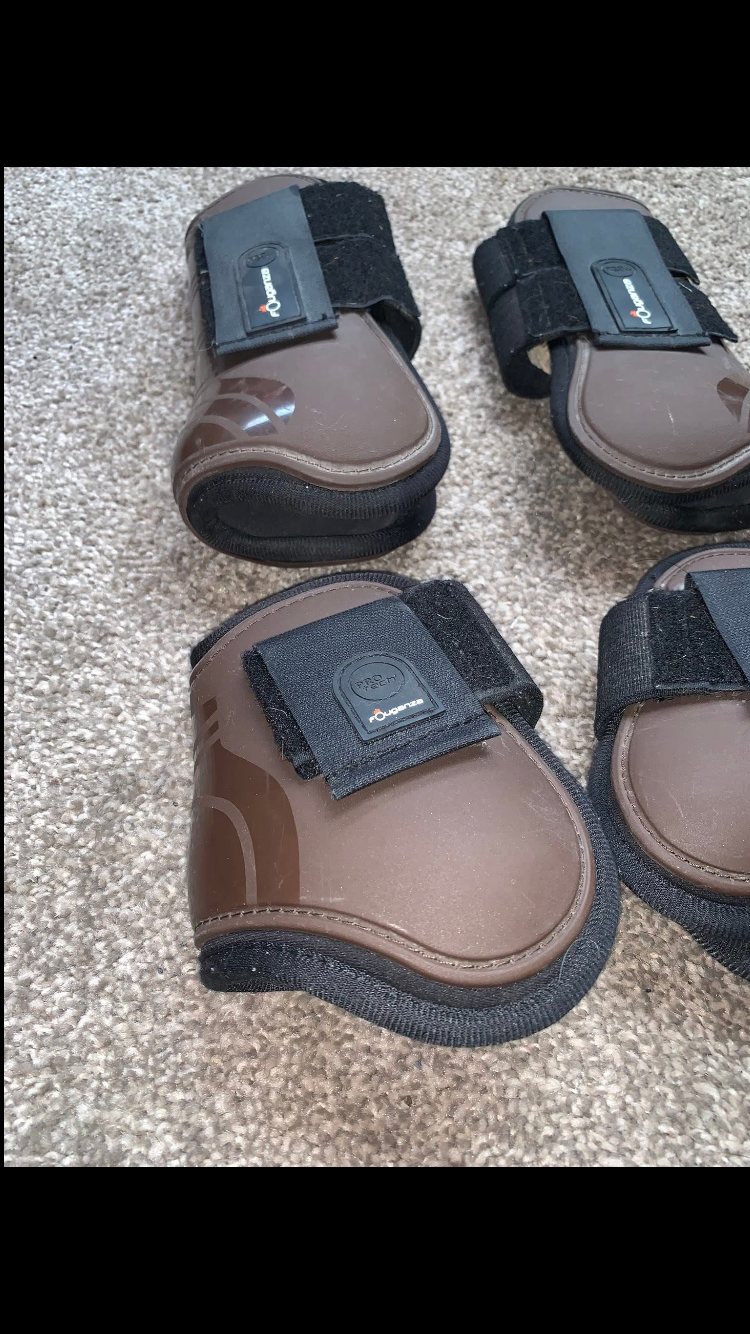 🦵 Preloved Brown Tendon & Fetlock Boots – Size Full 🦵