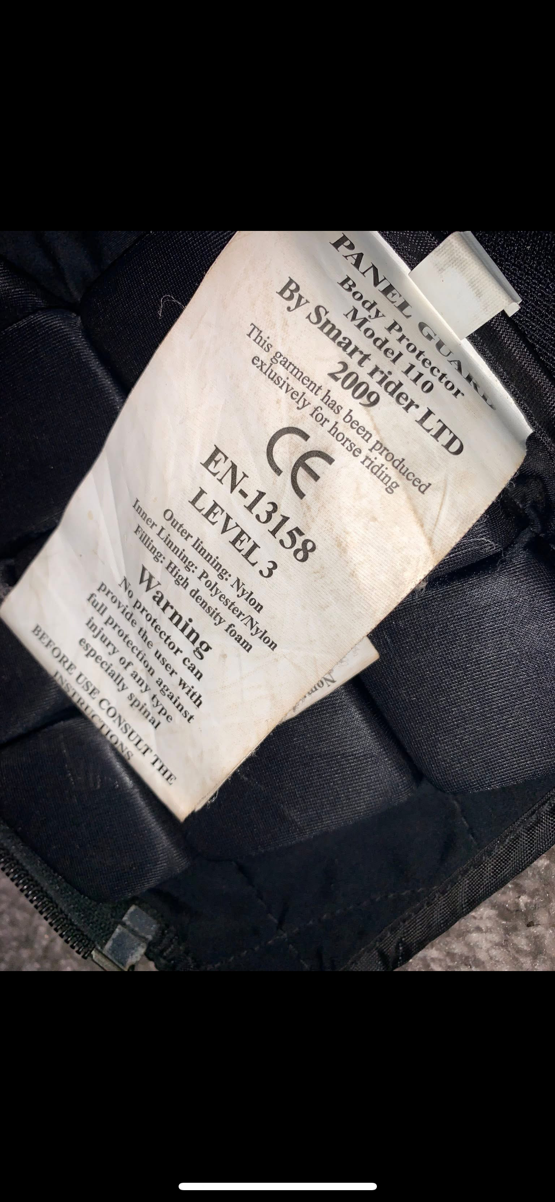 🛡️ Preloved Child’s Body Protector – Size Small 🛡️