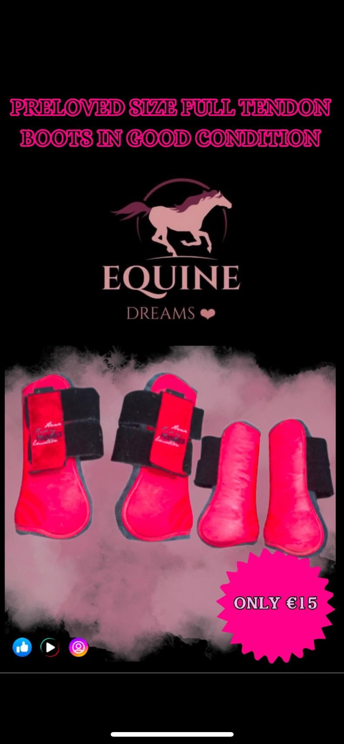 ๐ก๏ธ Preloved Tendon Boots โ Size Full