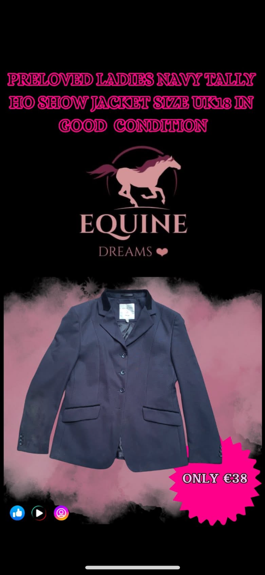 โจ Preloved Ladies TallyHo Show Jacket โ UK18 โจ