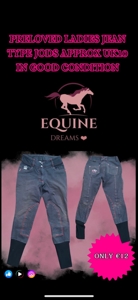 ๐ Preloved Ladies Jean-Style Jods โ Approx. UK10 ๐