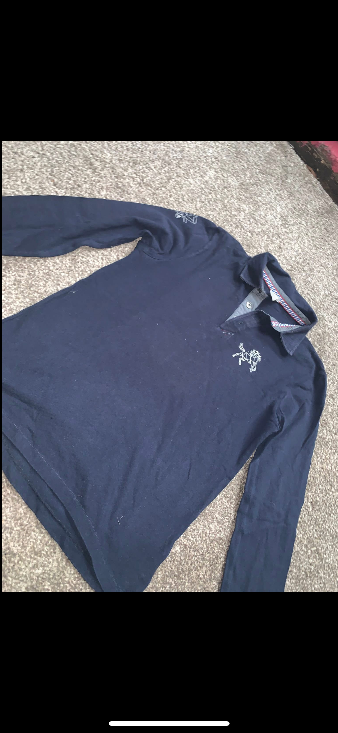 ๐ Preloved Kids Long Sleeve Polo Shirt โ Size 12Y ๐