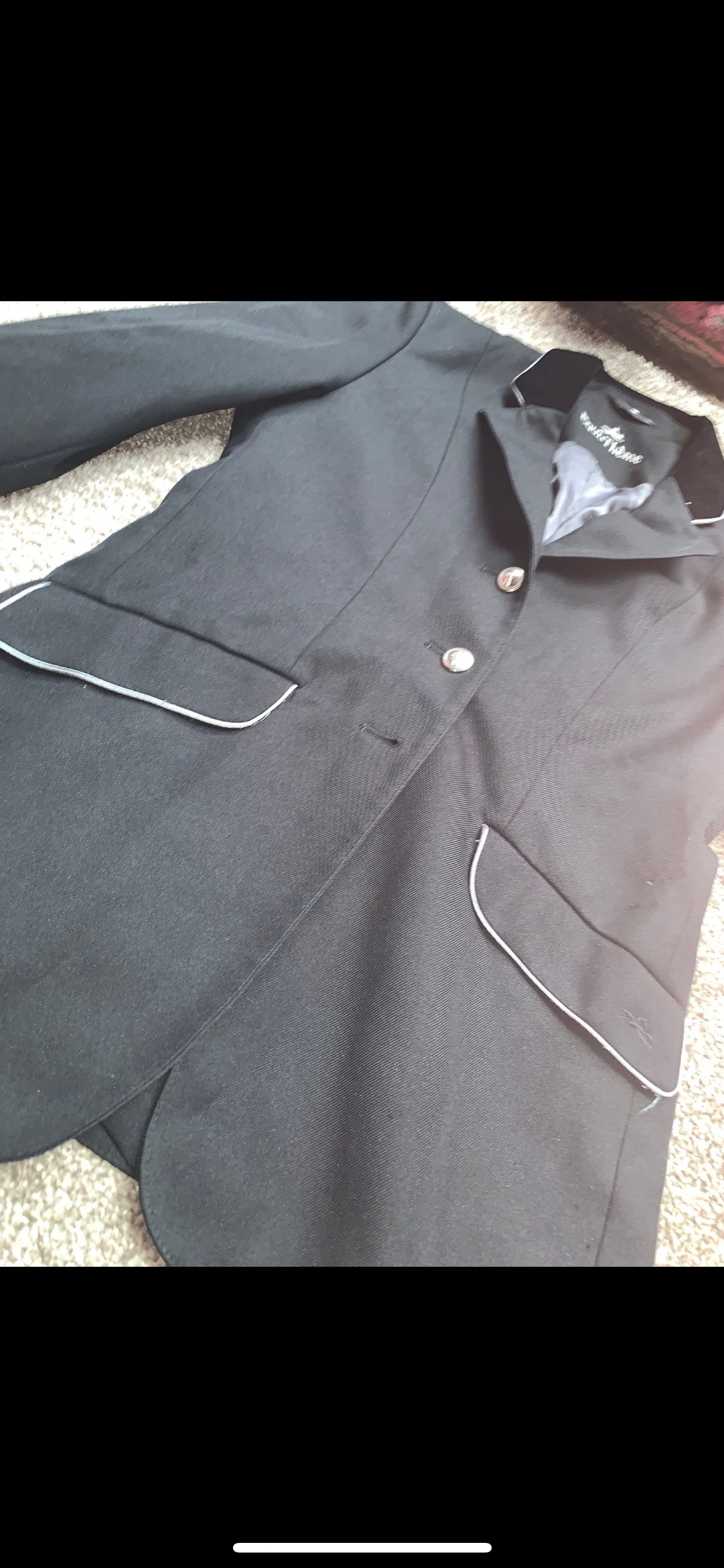 ๐ค Preloved Ladies Black EquiTheme Show Jacket โ Approx. UK10 ๐ค