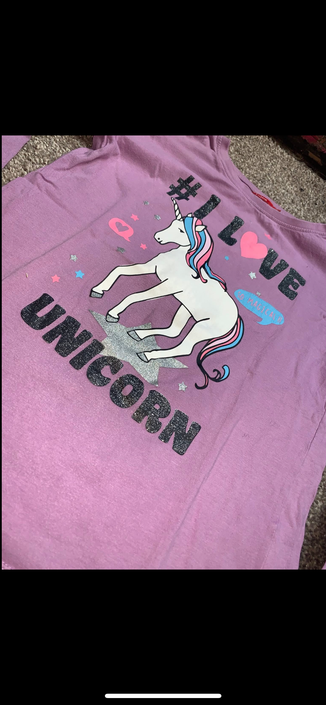 ๐ฆ Preloved Kids Unicorn Top โ Size 14yrs ๐ฆ