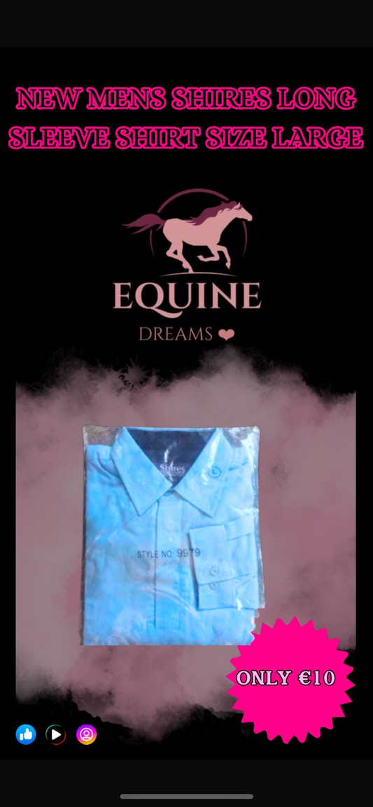 ✨ New Shires Blue Men’s Long Sleeve Shirt ✨