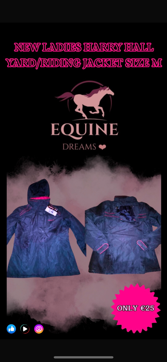 ✨ New Ladies Harry Hall Yard Jacket – Size Medium ✨