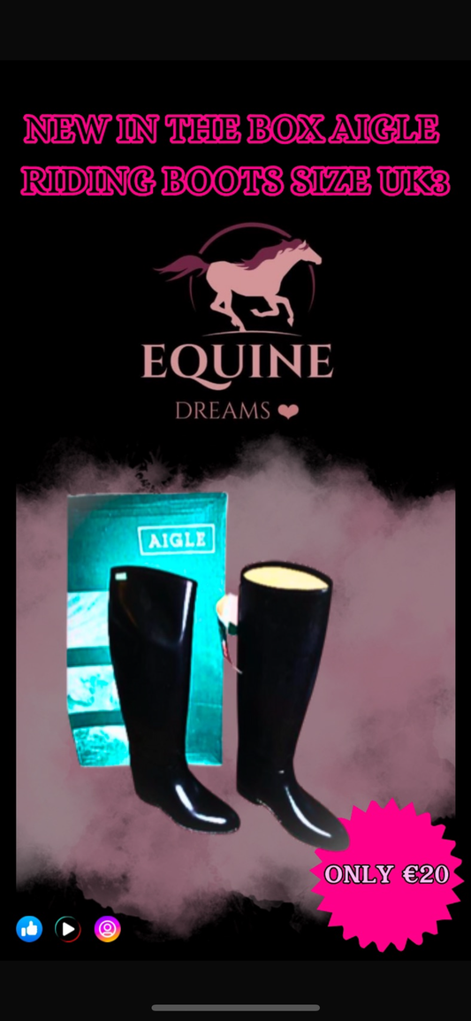 ✨ Brand New Aigle Long Riding Boots – Size UK 3 ✨