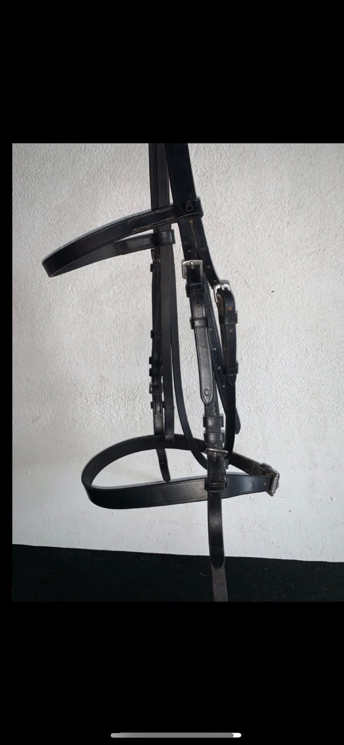 🖤✨ Like New Black Soft Leather Show/Hunt Bridle – Size Cob ✨🖤