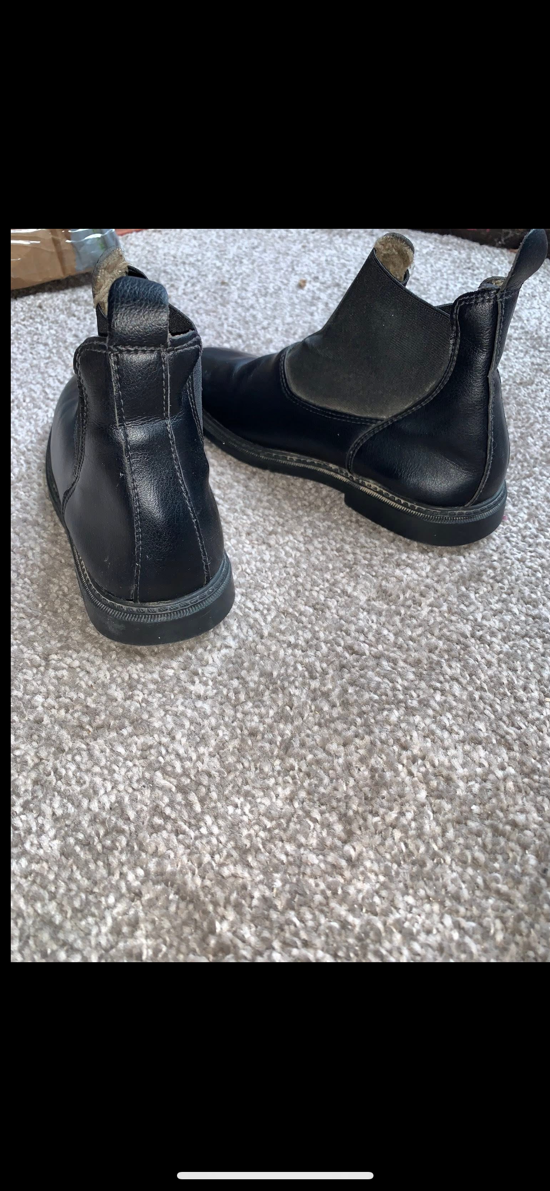 ✨ Preloved Leather Fleece-Lined Jodhpur Boots – Size UK3 ✨