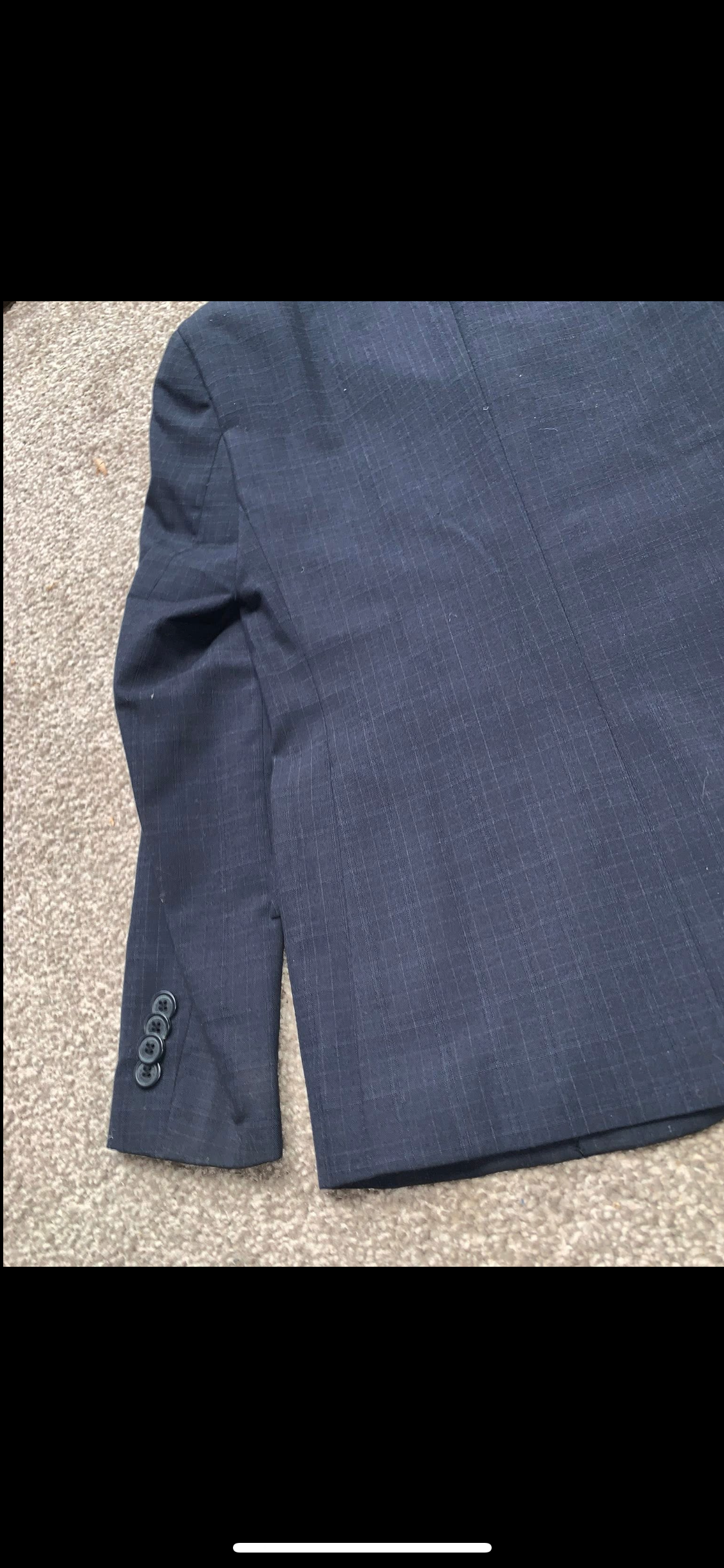 ✨ Preloved Kids Navy Check Show/Hunt Jacket – Size 12yrs ✨