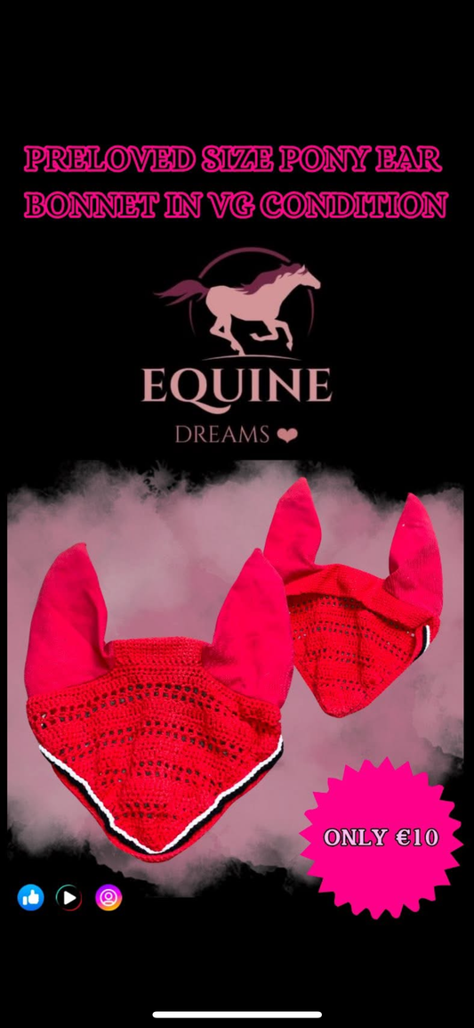 ✨ Preloved Pony Ear Bonnet ✨