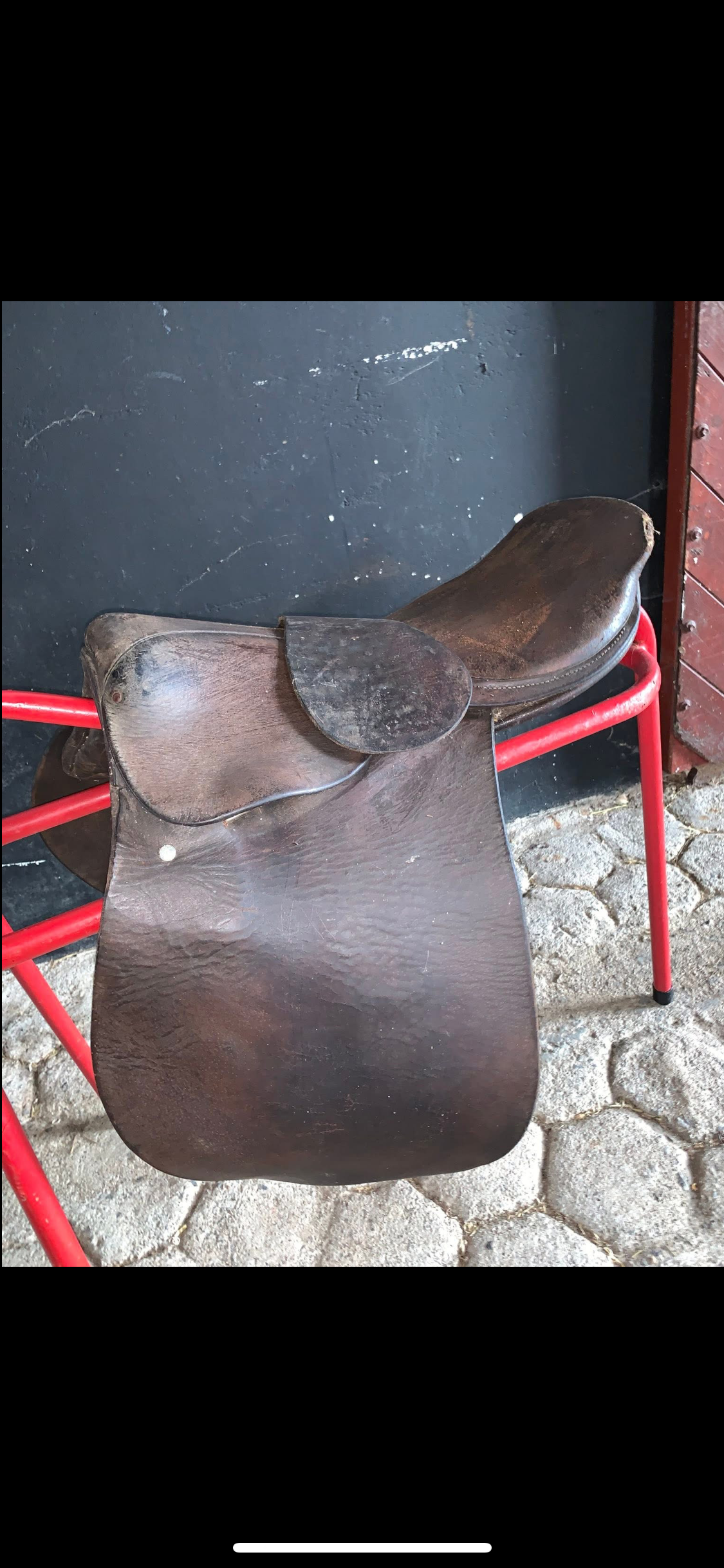 🤎🐎 Preloved Brown Leather Racing Saddle – 16” 🐎🤎