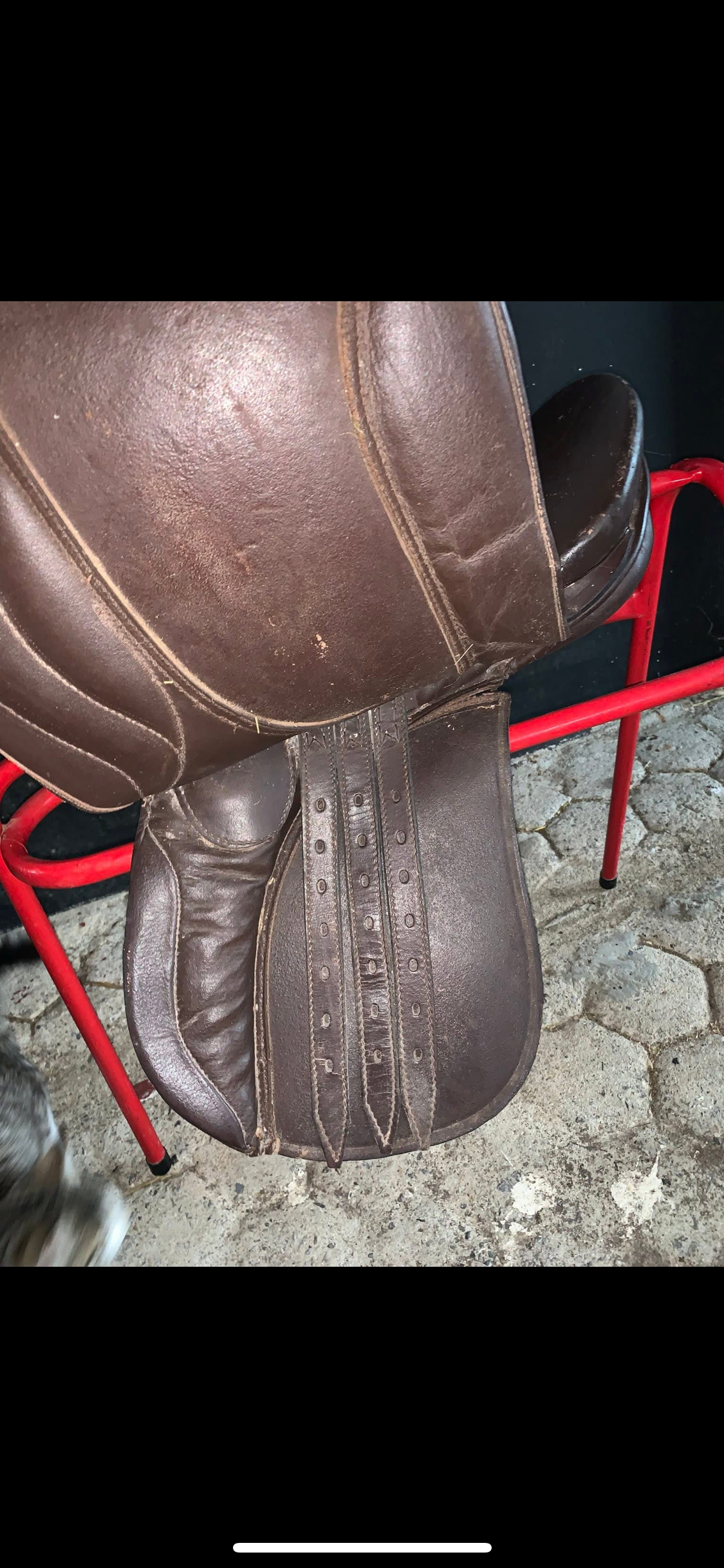 🤎🐴 Preloved Brown Synthetic Pony Saddle – 14” 🐴🤎