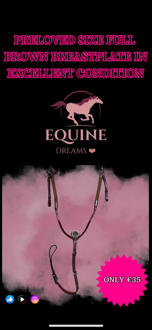 ✨ Preloved Brown Breastplate – Size Full ✨