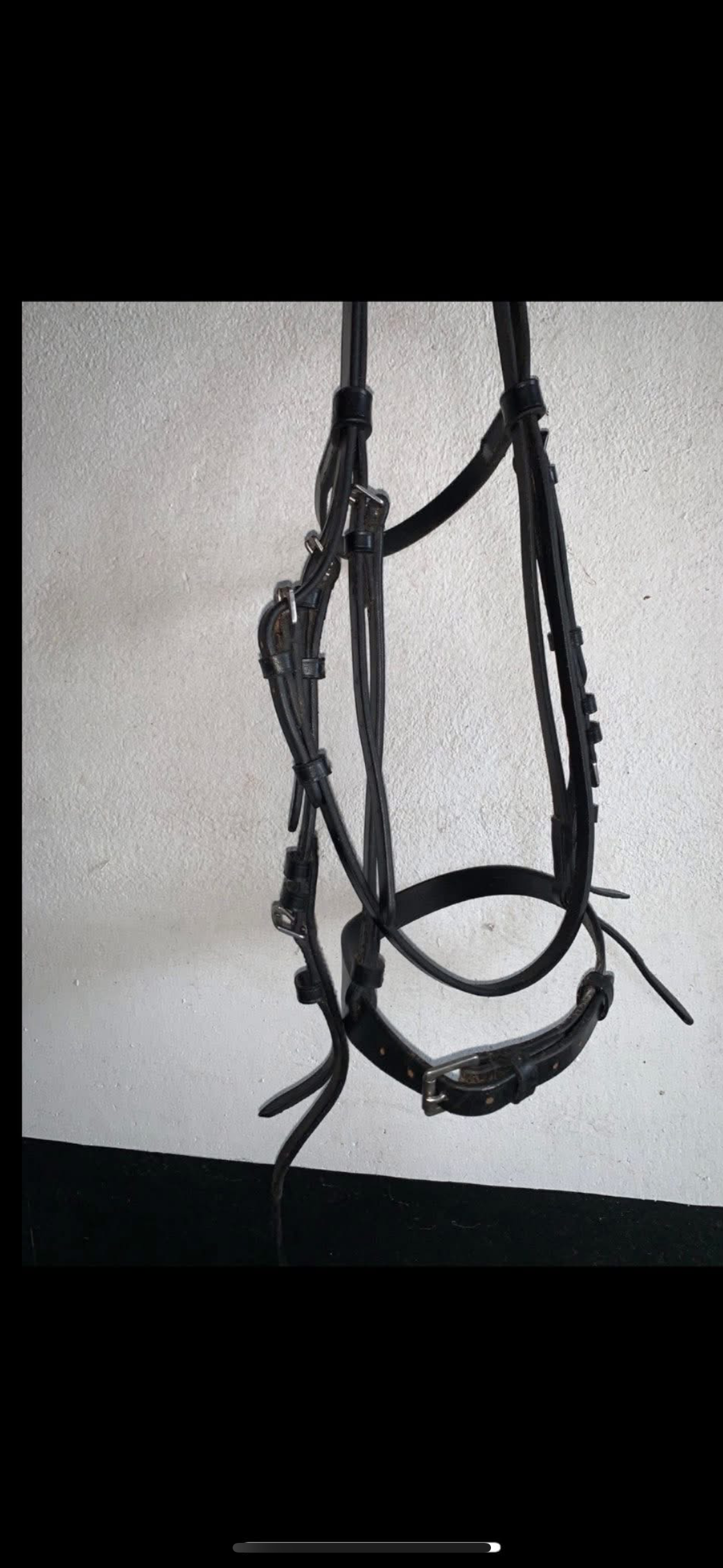 🖤✨ Like New Black Soft Leather Show/Hunt Bridle – Size Cob ✨🖤