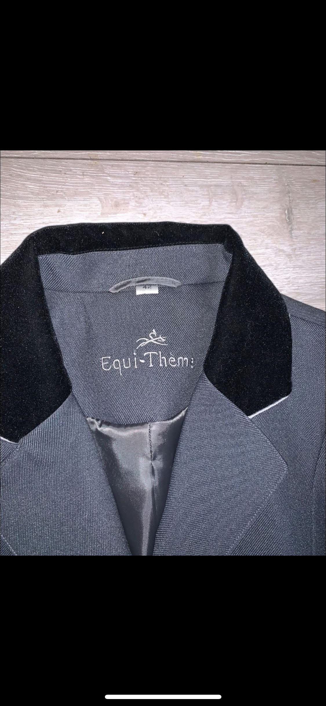 ✨ Stunning Like New Grey EquiTheme Show Jacket – Approx. Size UK 14 ✨