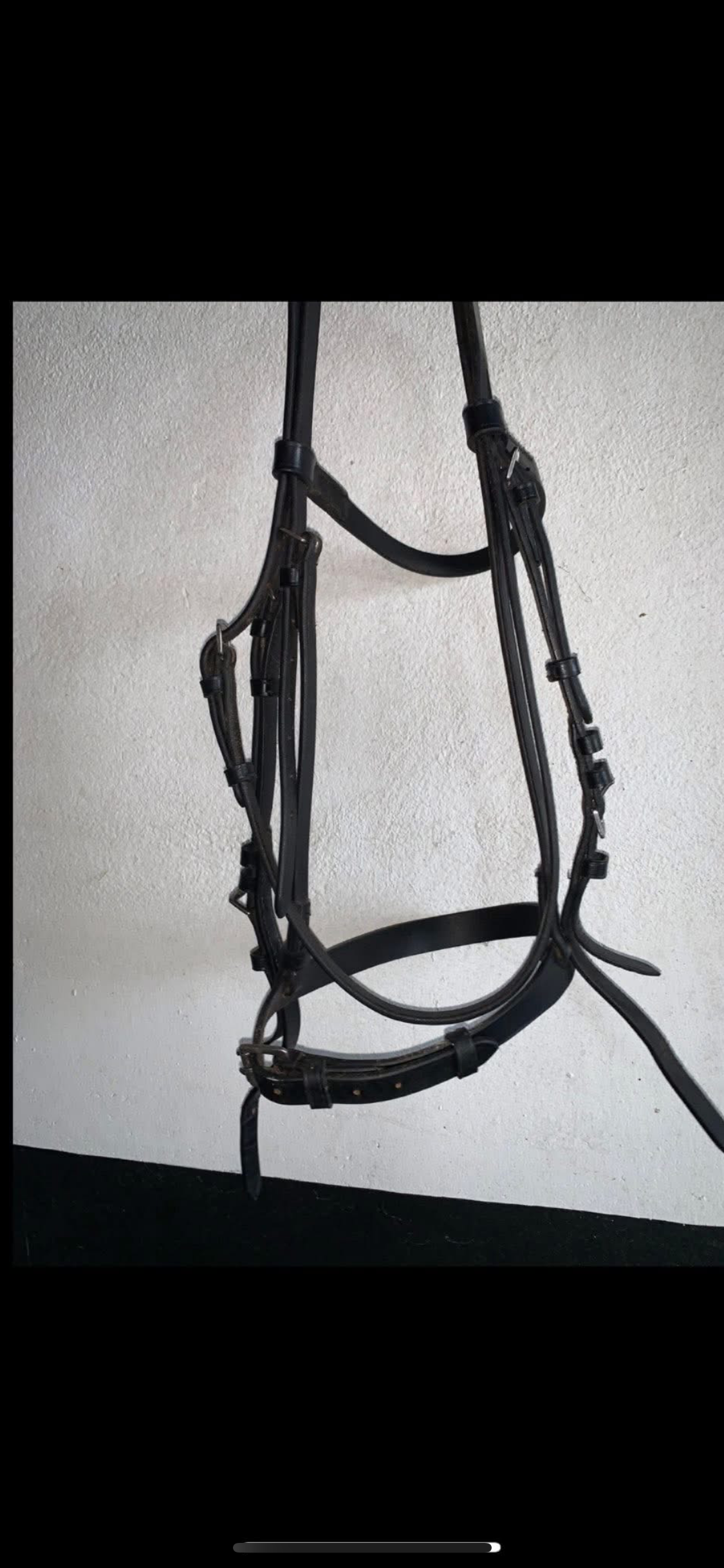 🖤✨ Like New Black Soft Leather Show/Hunt Bridle – Size Cob ✨🖤