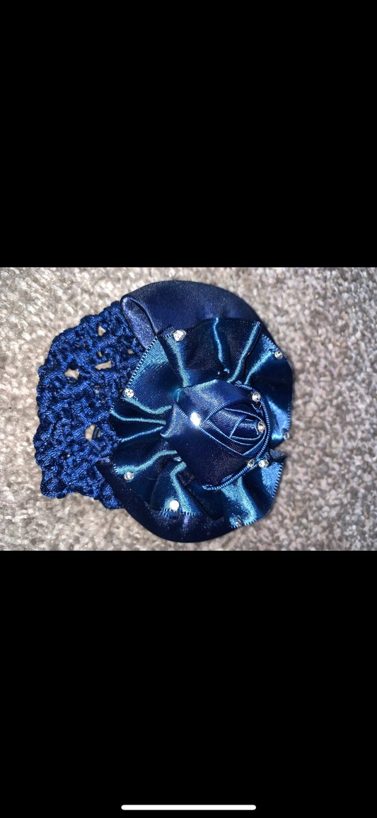 🆕 Brand New Hair Bow Clips with Hair Nets – Rhinestone Design 🆕