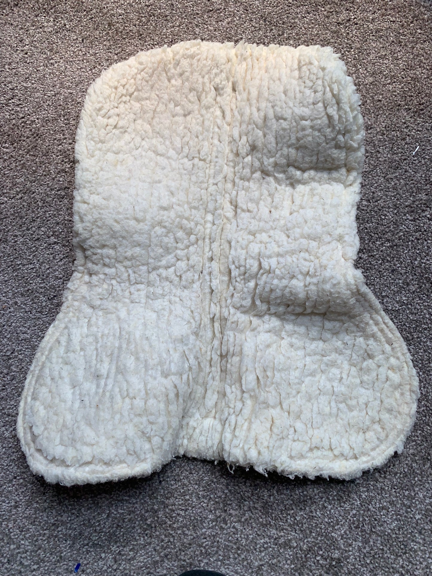 ✨ Preloved Brown TDET Sheepskin Half Pad – Size Full ✨