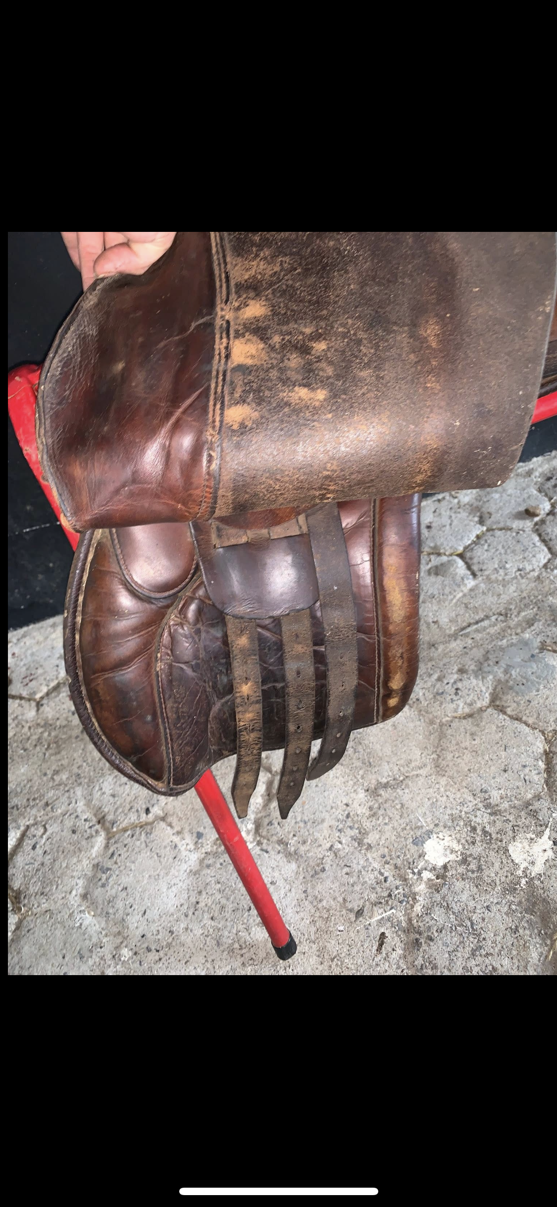 🤎🐴 Preloved Brown Leather Saddle – 17” 🐴🤎