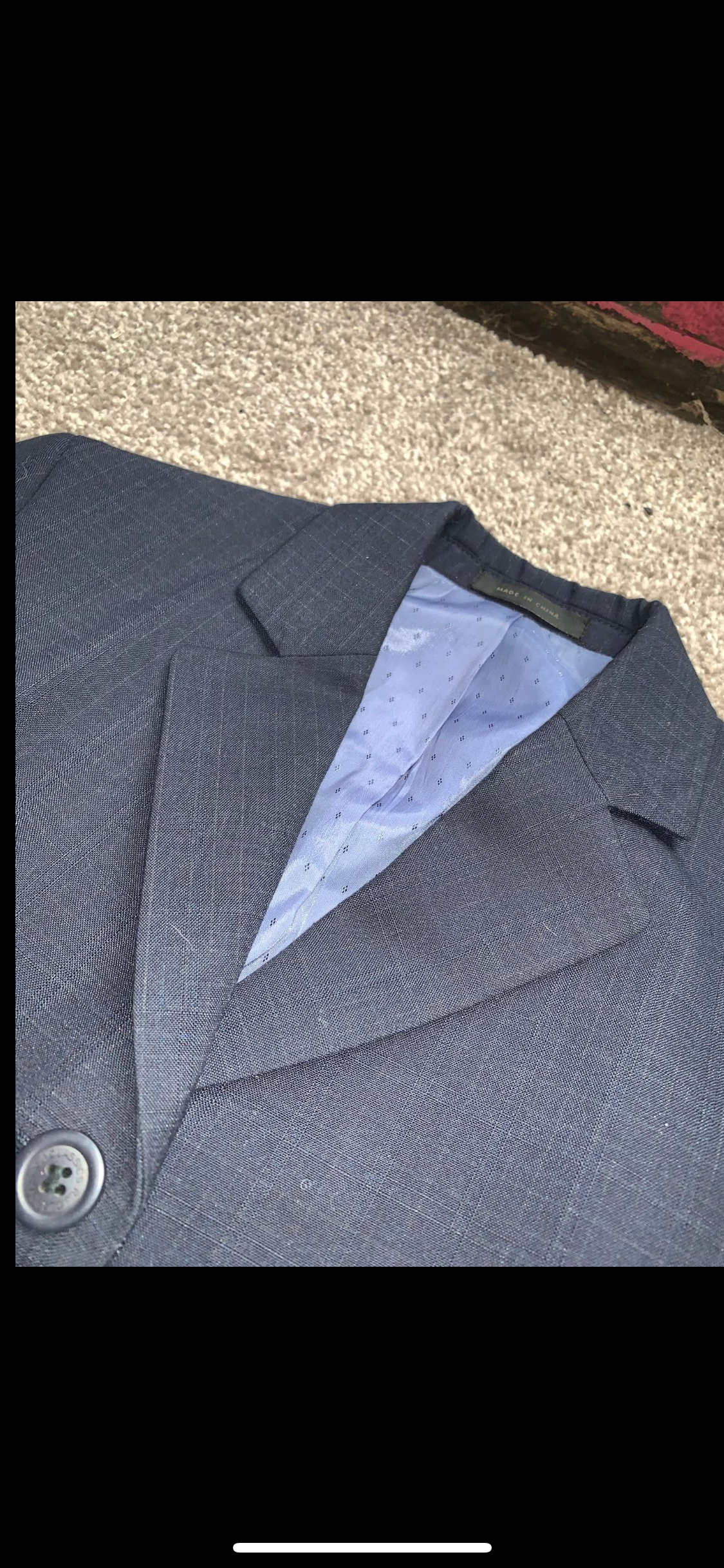 ✨ Preloved Kids Navy Check Show/Hunt Jacket – Size 12yrs ✨